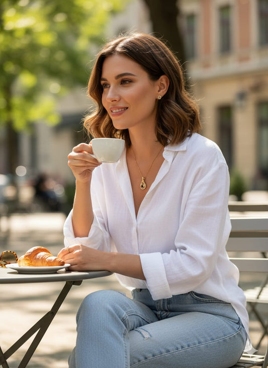 Eterna Teardrop Pendant Necklace